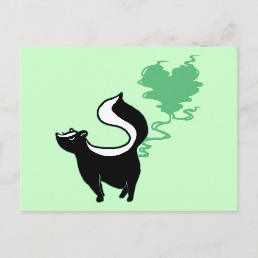 Stinky Love Skunk Briefkaart (Voorkant)
