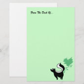 Stinky Love Skunk Briefpapier (Voorkant / Achterkant)