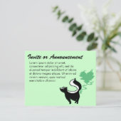 Stinky Love Skunk Kaart (Staand voorkant)