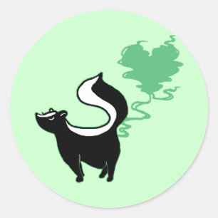 Stinky Love Skunk Ronde Sticker