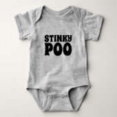 STINKY POO FUNNY BABY INIT ROMPER (Voorkant)