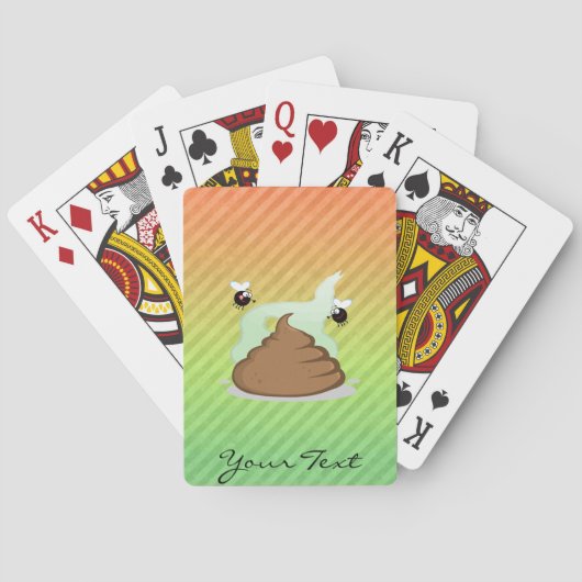 Stinky Poo-ontwerp Pokerkaarten (Achterkant)