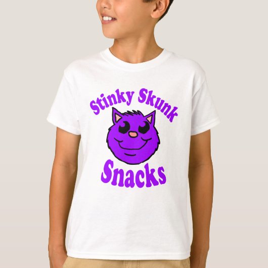 Stinky Skunk Snacks T-shirt (Voorkant)
