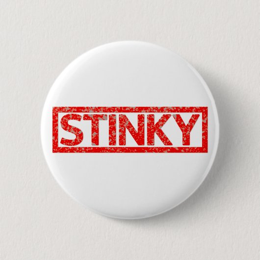 Stinky Stamp Ronde Button 5,7 Cm (Voorkant)