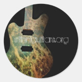 stinniguitars.org ronde sticker (Voorkant)
