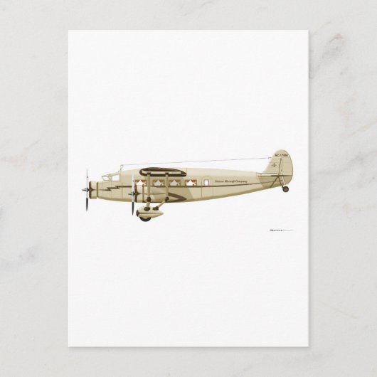 Stinson Airliner Model U Briefkaart (Voorkant)