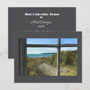 Stinson Beach, CA - Mini Collectible Prints Briefkaart