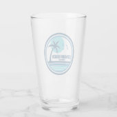 Stinson Beach Californië Palmboom Vogels Glas (Achterkant)