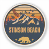 Stinson Beach, Californië Sticker (Voorkant)