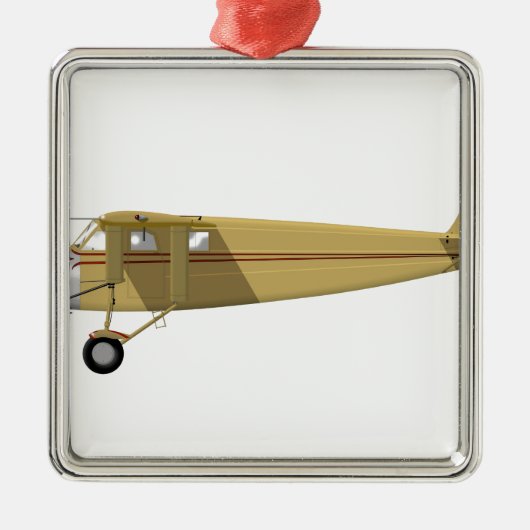 Stinson Junior Model S Metalen Ornament (Voorkant)