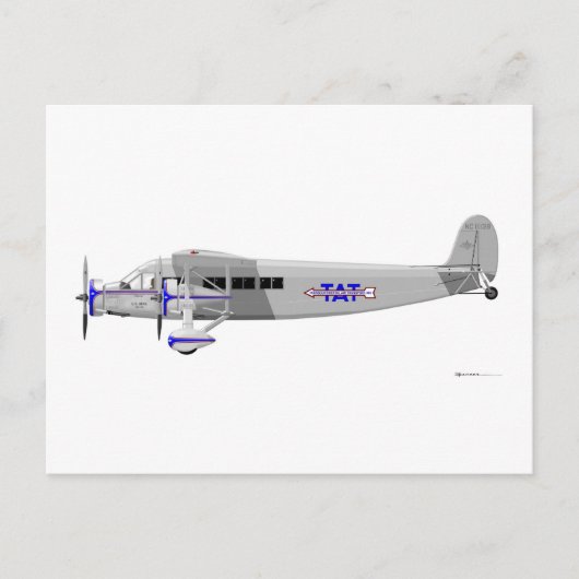 Stinson Model T Airliner Briefkaart (Voorkant)