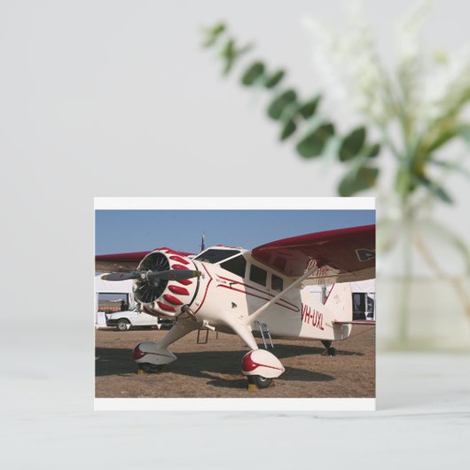 Stinson Vliegtuig Briefkaart (Staand voorkant)