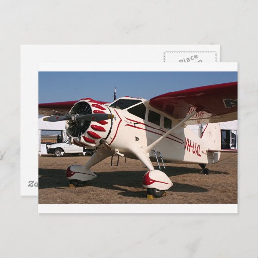 Stinson Vliegtuig Briefkaart (Voorkant / Achterkant)