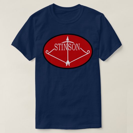 Stinson Vliegtuig Company Logo T-shirt (Design voorkant)