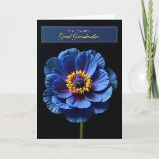 Stip Azure Bloem Kaart (Voorkant)