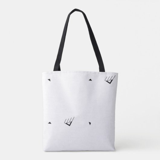 Stip, Bleekgrijs Tote Bag (Achterkant)