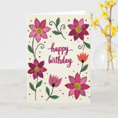 Stip Celebratie Bloemkaart Kaart (Gele Bloem)
