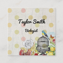 stip geometrische vogel modern visitekaartje