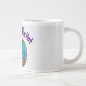 Stip het alsof het heet is grote koffiekop (Rechts)