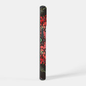 Stip Mandala Rood Groen en Wit iPhone 15 Case (Rechterkant)