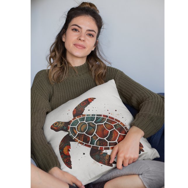 Stip Mozaïek Schildpad Kussen (Creator heeft geüpload)