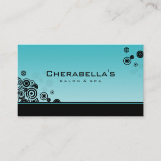 Stip Visitekaartje Salon Spa Trendy Turquoise Blue