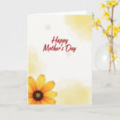 Stipbloem Wenskaart Kaart (Gele Bloem)