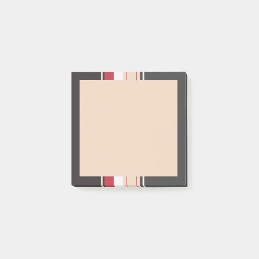 Stipes vet retro stijl post-it® notes (Voorkant)