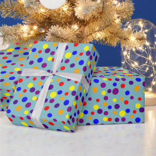 Stipparade regenboogkleuren cadeaupapier