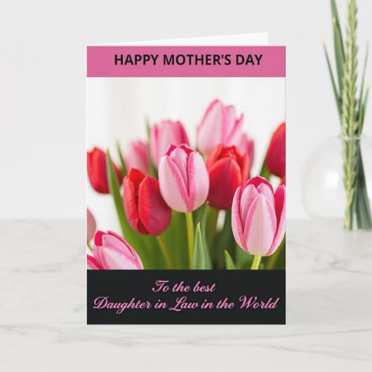 Stippeltulp wenskaart kaart (Voorkant)