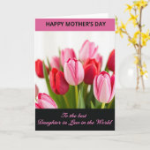 Stippeltulp wenskaart kaart (Gele Bloem)