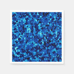 Stippen 7-Blue-PAPER PARTY NAPKINS vieren Servetten