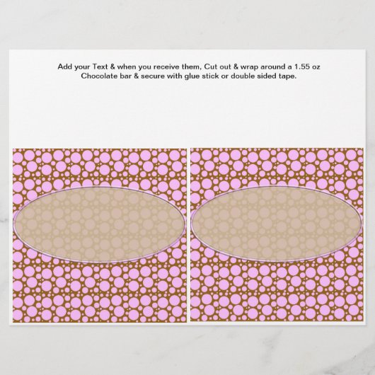 Stippen Aangepaste Candy Bar Verpakkingen feest gu Flyer (Voorkant)