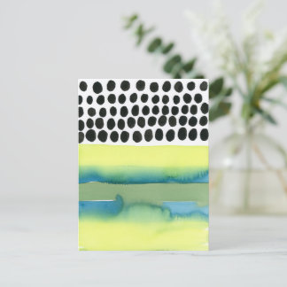 Stippen Abstract Aquarel Geometrische Briefkaart