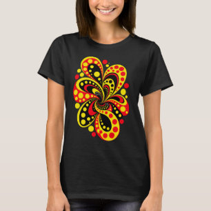 Stippen abstracte kunst t-shirt