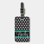 Stippen AcrylBagagelabel Bagagelabel (Voorkant verticaal)