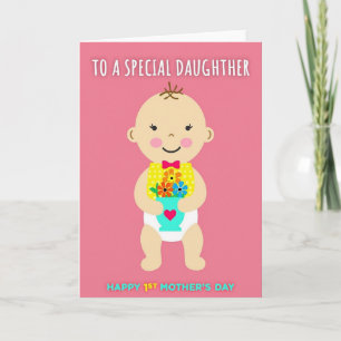 Stippen Baby Meisje Kaart