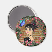 Stippen baby shower magneet (Voorkant / Achterkant)