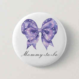 Stippen Baby Shower met Strik - Wordt Mama Ronde Button 5,7 Cm