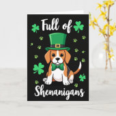 Stippen Beagle Shenanigans Kaart (Gele Bloem)