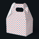 Stippen Bedankdoosjes<br><div class="desc">Deze cadeauverpakkingsdoos is afgebeeld met een rode,  witte en blauwe stippenprint.  Kies uit vele stijlen,  pas dit item aan of koop het zoals het is. 



Gelicenseerde Print</div>