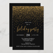 Stippen Bewerkbare kleurfeestdagen uitnodiging (Voorkant / Achterkant)