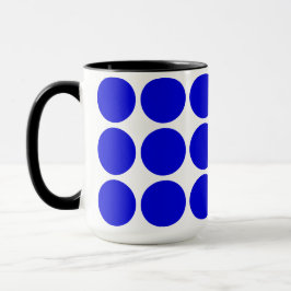 Stippen blauw gepolkt mok