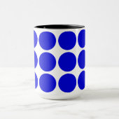 Stippen blauw gepolkt mok (Midden)