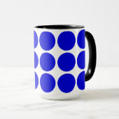 Stippen blauw gepolkt mok (Voorkant rechts)