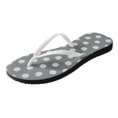 Stippen Blauw Grijs Teenslippers (Schuin)