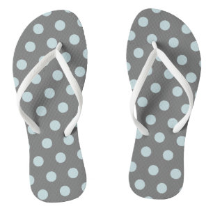 Stippen Blauw Grijs Teenslippers