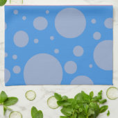 Stippen Blauwe roze theekdoek 40,6 cm x 61 cm Theedoek (Gevouwen)