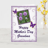 Stippen Bloemen Foto Frame Kaart (Gele Bloem)