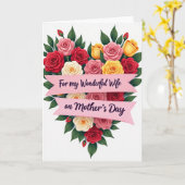 Stippen Bloemen Moeder Moederdag Kaart (Gele Bloem)